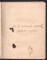 1914-1917 Zeke Gyula egészségügyi főhadnagy, katonai kórház felügyelő által vezetett sebészeti kórtö...