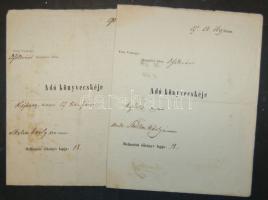 1853-1854 2 db Tolna vármegyei adókönyv
