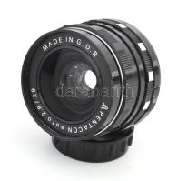 Pentacon auto 2,8/29 objektív, tokkal