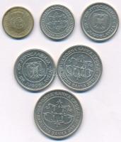 Szerbia 2000-2004. 50p-20D (6xklf) T:XF,VF
Serbia 2000-2004. 50 Para - 20 Dinara (6xdiff) C:XF,VF