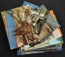 64 db MODERN külföldi város képeslap / 64 modern European town-view postcards