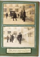 1916 Karácsony - A Pénzintézetek Hadikórházának főorvosai. Emlékalbum összesen 64 db fotóval (beraga...