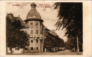 Corabia, Hotel Traian, Strada I. C. Bratianu / hotel, street (fl)