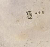 3 db Ambrózy Gerogina bárói koronás monogrammal díszített kiöntő. Réz, csont fogóval. Egyiken hiányz...