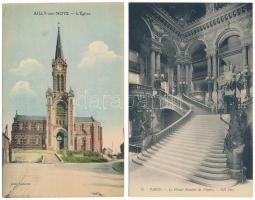 42 db RÉGI francia város képeslap vegyes minőségben: sok Párizs / 42 pre-1945 French town-view postc...