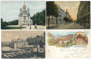 13 db RÉGI német város képeslap vegyes minőségben / 13 pre-1945 German town-view postcards in mixed quality