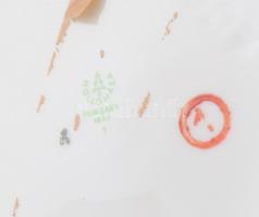 Hollóházi fedeles váza. Kézzel festett, jelzett, hibátlan m:38 cm