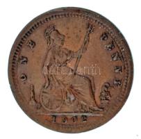 Nagy-Britannia 1902. 1p bronz minipénz "Ludw. Christ. Lauer Nürnberg, Made in Germany" gyá...