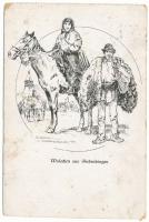 1918 Oláh folklór Erdélyből / Walachen aus Siebenbürgen / Transylvanian Vlach folklore s: A. Reich (vágott / cut)