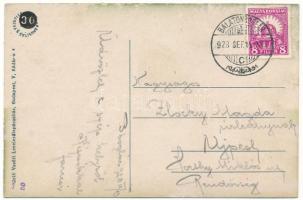 1928 Balatonboglár, fürdő kabinok a parton. Vasúti levelezőlapárusítás 2816