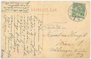 1910 Nagyszeben, Hermannstadt, Sibiu; Hermannsplatz / Hermann tér, gyalogsági laktanya. Karl Graef k...