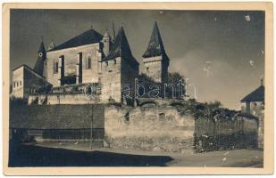 Berethalom, Birthälm, Biertan; Die Kirchenburg / Cetatea bisericei / Evangélikus vártemplom / Lutheran castle church. Foto orig. J. Fischer, 1936. (lyuk / pinhole)