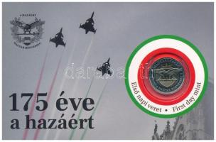 2023. 100Ft "175 éves a Magyar Honvédség" első napi veret sorszámozott emléklapon "10436" T:UNC