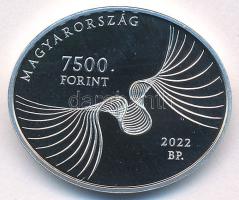 2022. 7500Ft Ag "Kertész Imre" kapszulában, tanúsítvánnyal T:PP