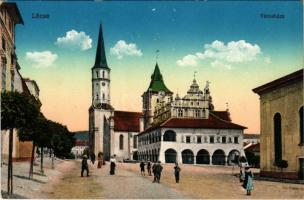 Lőcse, Levoca; Városháza. Braun Fülöp kiadása / town hall (fl)