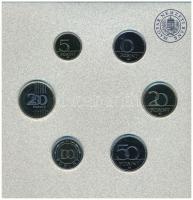 2023. 5Ft-200Ft (6xklf) + 50Ft Cu-Ni "75 éves az Országos Mentőszolgálat" + 100Ft bicolor ...