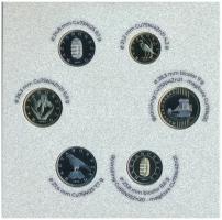 2023. 5Ft-200Ft (6xklf) + 50Ft Cu-Ni "75 éves az Országos Mentőszolgálat" + 100Ft bicolor ...