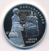 2022. 15.000Ft Ag "Hugonnai Vilma, az első magyar orvosnő" kapszulában, tanúsítvánnyal T:B...