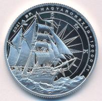 2021. 10.000Ft Ag "Benyovszky Móric" kapszulában, tanúsítvánnyal T:PP