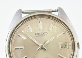 Seiko 17 köves automata dátumkijelzős karóra, működik, d: 36 mm eredeti garancia papírral. 1976