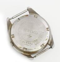 Seiko 17 köves automata dátumkijelzős karóra, működik, d: 36 mm eredeti garancia papírral. 1976