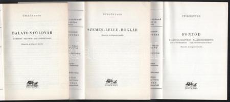 Panoráma Balatoni Sorozata, össz. 3 kötet: Pethő Tibor-Lipták Gábor-Dr. Zákonyi Ferenc:
Balatonföld...