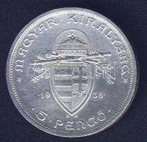 1938. 5P Ag "Szt.István" T:2 kis ph