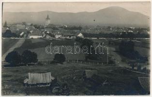 Keresztényfalva, Neustadt, Cristian; látkép, Evangélikus vártemplom / general view with Lutheran church. Franz Pietschmann (Görlitz) photo (fl)