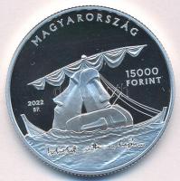 2022. 15.000Ft Ag "Nemes-Nagy Ágnes" kapszulában, tanúsítvánnyal T:PP