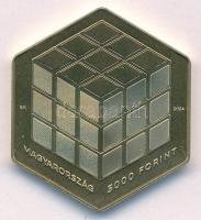 2024. 3000Ft Cu-Al-Zn "50 éves a Rubik-kocka" kapszulában, tanúsítvánnyal T:P