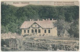 1911 Beszterce, Bistritz, Bistrita; Dr. Keintzel&#039;s Wasserheilanstalt / Dr. Keintzel-féle vízgyógyintézet, gyógyfürdő. Guido Scharsach kiadása / spa, bath (ázott sarok / wet corner)