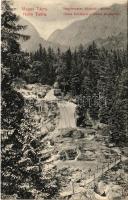 Tátra, Magas-Tátra, Vysoké Tatry; Nagytarpatak középső vízesés / Gross Kohlbach mittlerer Wasserfall / waterfall