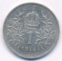 Ausztria 1914. 1K Ag "Ferenc József" T:AU 
Austria 1914. 1 Corona Ag "Franz Joseph&q...