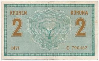 1914. 2K "C 1471 790482" T:F
Hungary 1914. 2 Korona "C 1471 790482" C:F 
Adamo...