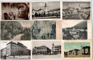 50 db régi erdélyi város képeslap vegyes minőségben / 50 pre-1945 Transylvanian town-view postcards in mixed quality