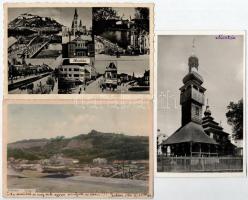 51 db régi délvidéki város képeslap vegyes minőségben / 51 pre-1945 southern territories town-view p...