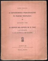 Nyári Sándor: A czestochowai Pálos-kolostor és magyar műemlékei. / Alexander Nyári: Le Couvent des Ermites de St. Paul a Czestochowa et ses Monuments d&#039;art Hongrois. Bp., 1901, Athenaeum, 2 sztl. lev.+ 83 p.+ 29 (fekete-fehér képek) t. Folio. Magyar és francia nyelven. Kiadói papírkötés, sérült, szétváló fűzéssel.