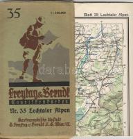 Ausztria 1920 Lechtaler Alpen  turistatérkép