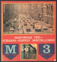 1980 M3 - Nagyvárad tér - Kőbánya-Kispest vasútállomás. Bp., Athenaeum, 31 p. A budapesti észak-déli (M3-as) metróvonal ismertető prospektusa rövid történeti áttekintéssel, a második (Nagyvárad tér--Kőbánya-Kispest) szakasz egyes állomásainak ismertetésével és egyéb érdekességekkel. Kiadói papírkötésben, kissé foltos borítóval.