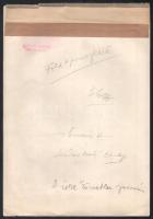 Szegő Gizi (1902-1985): Kezdődik a tanév (karikatúra). Tus, akvarell, papír, jelzett, hátoldalán &qu...