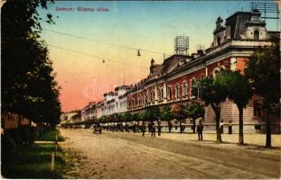 Zimony, Semlin, Zemun; Glavna ulica / Fő utca. Anna Stepner kiadása / main street (EB)