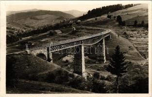 1944 Kisszolyva, Szkotárszke, Skotarska; Volóc környéke, Vasúti híd, viadukt / railway bridge, viaduct (EK)