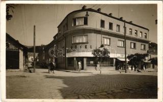 1942 Rahó, Rachov, Rahiv, Rakhiv; Budapest szálloda és étterem, M. kir. dohány nagyáruda, Cikta üzlet / hotel and restaurant, tobacco store, shops (fl)