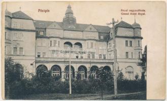 1912 Pöstyén, Piestany; Royal nagyszálloda. Weinreb Adolf kiadása / Grand Hotel Royal - képeslapfüzetből / from postcard booklet (EK)