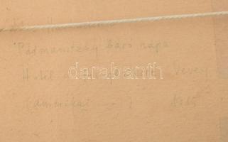 Rippl-Rónai József (1861-1927): Hölgy kalapban (Mrs. Hartmann), Vevey, 1915. Ceruza, akvarell, papír...