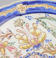 Nagyméretű porcelán dísztál, jelzés nélkül, d: 40 cm /// KIZÁRÓLAG SZEMÉLYES ÁTVÉTEL, NEM POSTÁZZUK ...