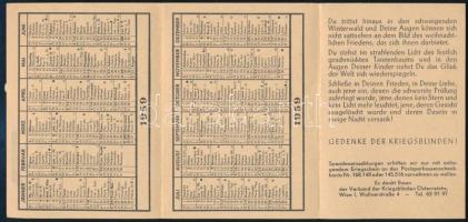 1959 Kártyanaptár kihajtható