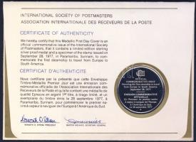 Suriname 1977. "Az első gőzhajó útja Európából Dél-Amerikába" a Postamesterek gondozásában...