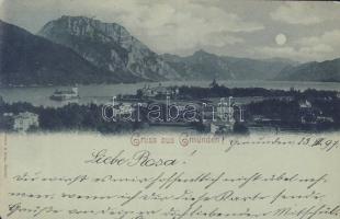 1897 Gmunden with Schloss Ort (EM)