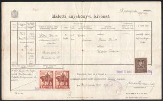 cca 1920-1945 Vegyes okmány tétel, benne BSZKRT fényképes bérlet, kétnyelvű mentesítő igazolvány BSZ...